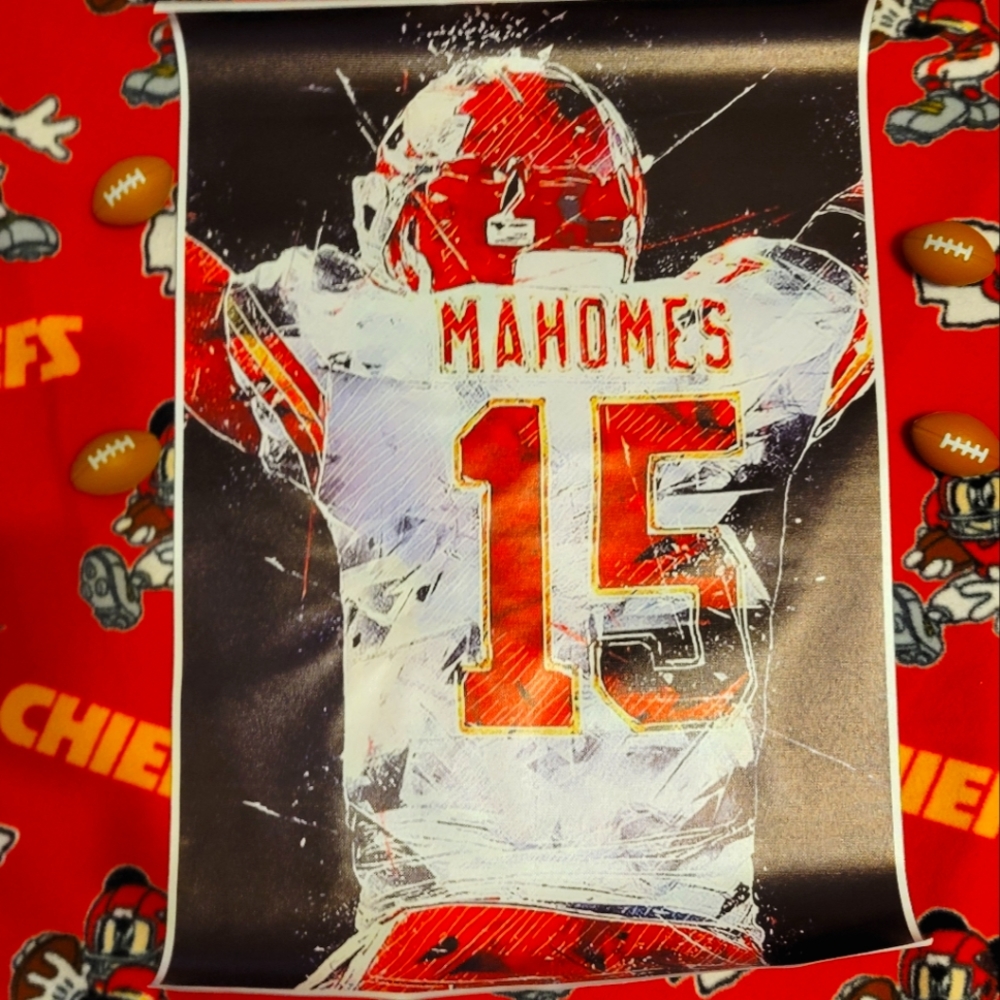 KC Chiefs Patrick Mahomes Canvas Wall Art (16x24)